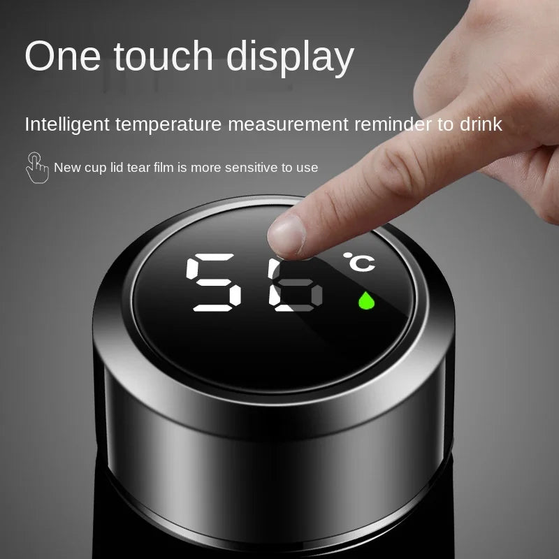 500ML Smart Insulation Cup Water Bottle Led Digital Temperature Display Stainless Steel Thermal Mugs Intelligent Insulation Cups