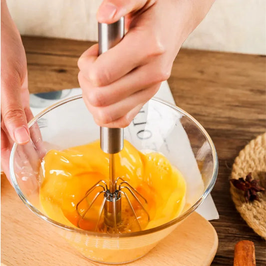 Self Rotating Egg Beater Useful Things for Home Manual Mixer Kitchen Novel Kitchen Accessories Convenience Gadget Sets Tools Bar